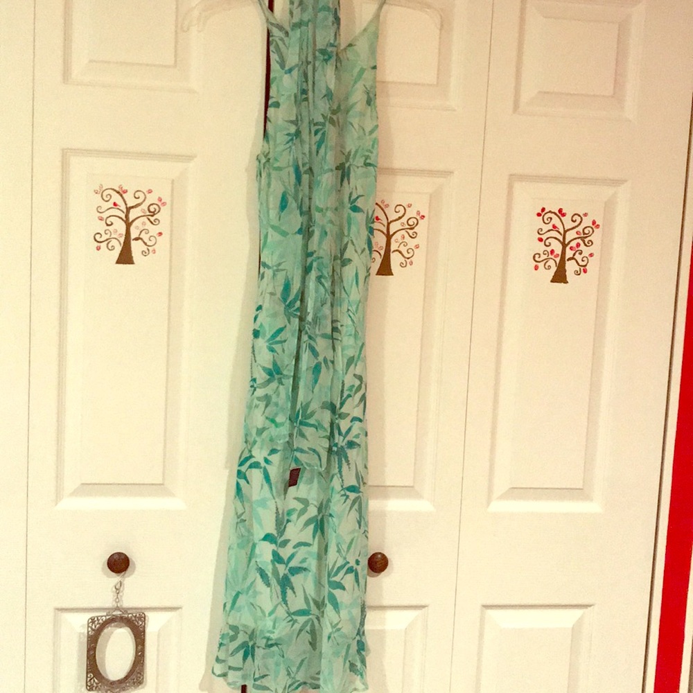 Chiffon maxi dress.